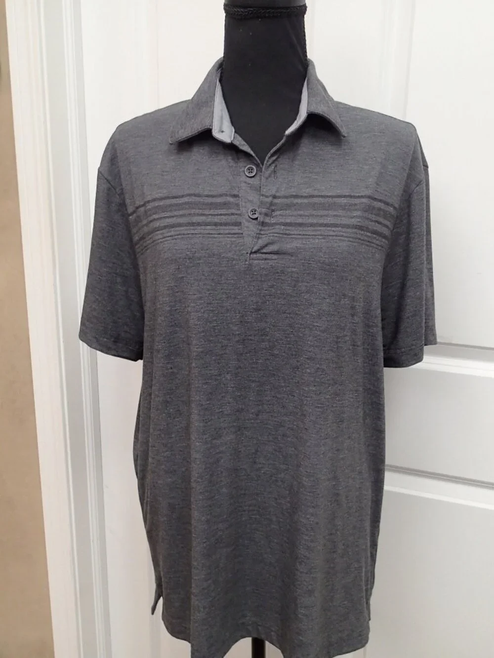 Men's George Gray Polo Shirt Size Medium 38-40